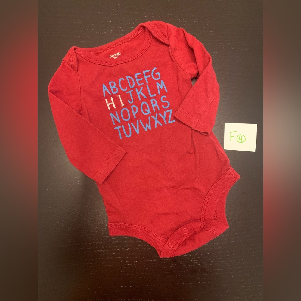 ⭐️5/$10.00⭐️ George 6-12m Long Sleeve Onesie